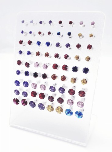 Przejdź do produktu Paletka - 36 Par - Kolorowe Cyrkonie