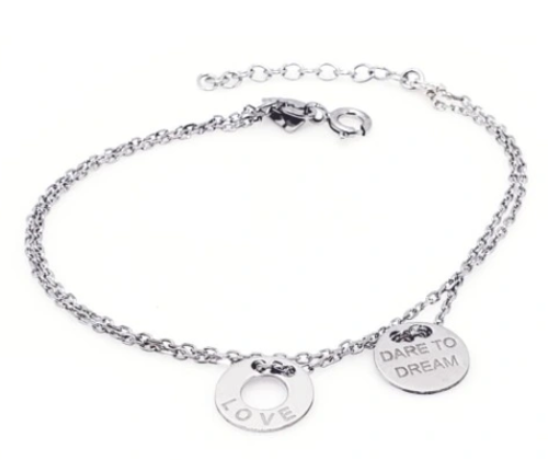 Przejdź do produktu Bransoletka Srebrna - Love