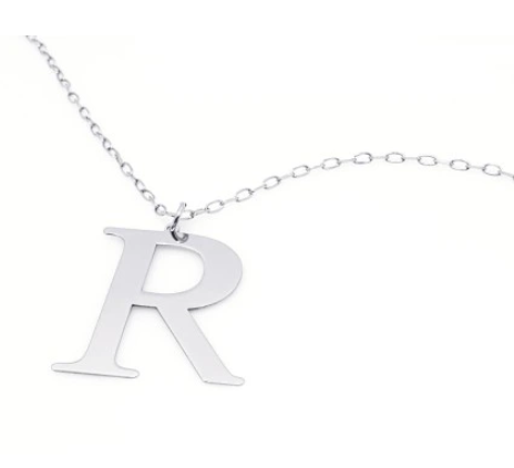 Przejdź do produktu Srebrny Naszyjnik - Litera R 