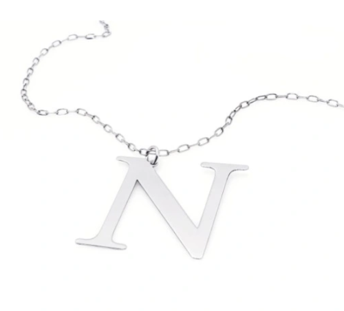 Przejdź do produktu Srebrny Naszyjnik - Litera N
