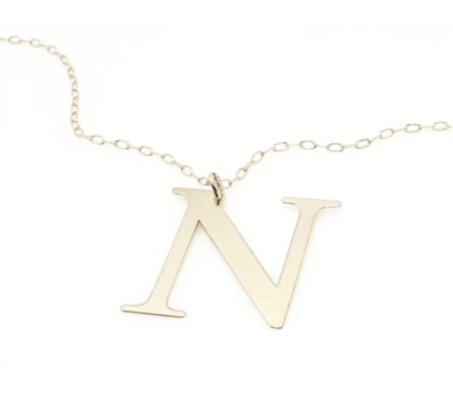 Przejdź do produktu Srebrny Naszyjnik - Litera N 