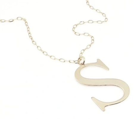 Przejdź do produktu Srebrny Naszyjnik - Litera S 