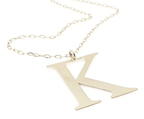 Przejdź do produktu Srebrny Naszyjnik - Litera K