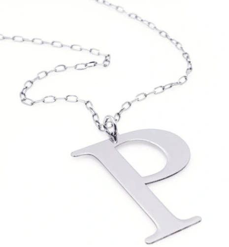 Przejdź do produktu Srebrny Naszyjnik - Litera P