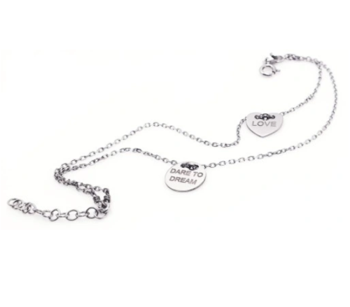 Przejdź do produktu Bransoletka Srebrna - Serce - Love