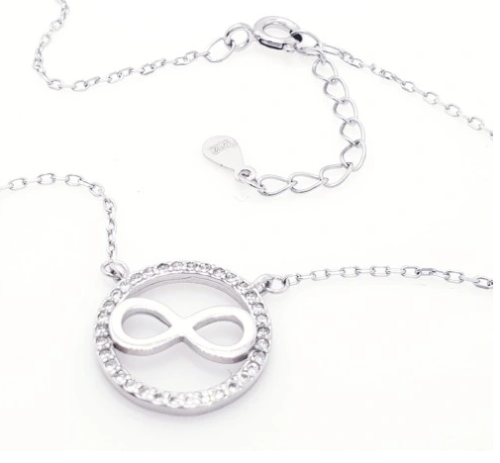Przejdź do produktu Srebrny Naszyjnik - Nieskończoność