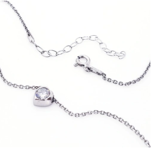 Przejdź do produktu Srebrny Naszyjnik - Serce 