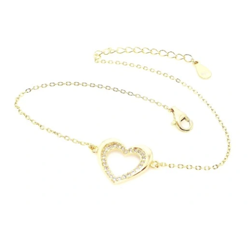 Przejdź do produktu Bransoletka Srebrna - Serce