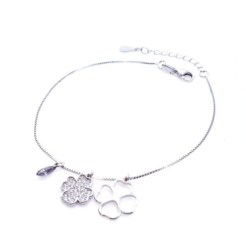 Przejdź do produktu Bransoletka Srebrna - Koniczynka