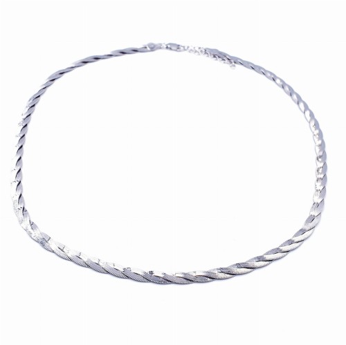 Przejdź do produktu Srebrny Komplet - Warkocz Klasyczny  