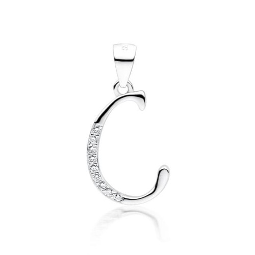 Przejdź do produktu Zawieszka Srebrna - Literka C
