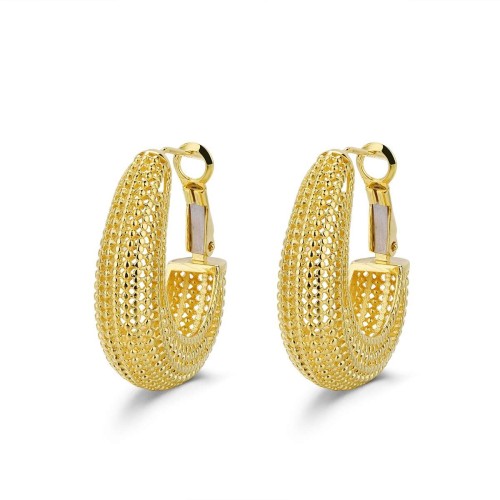 Przejdź do produktu Srebrne Kolczyki - Owal - Koszyczek 