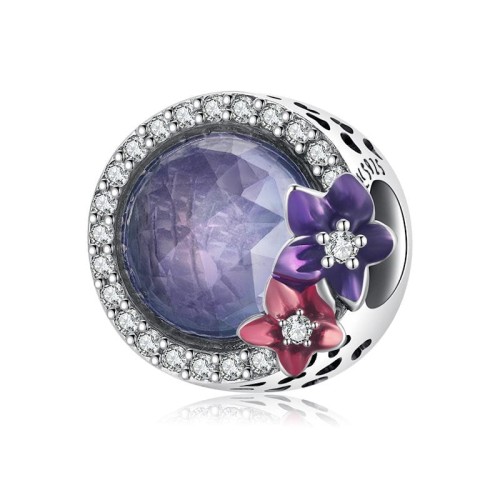 Przejdź do produktu Charms do Bransoletki Modułowej - Kryształ - Kwiaty 