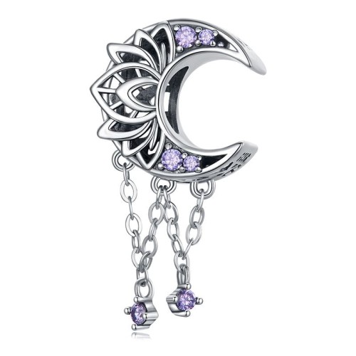 Przejdź do produktu Charms do Bransoletki Modułowej - Księżyc - Łapacz Snów