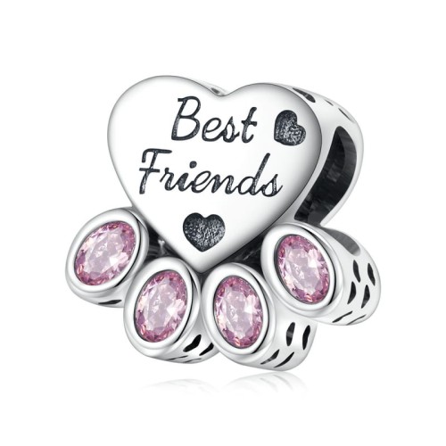 Przejdź do produktu Charms do Bransoletki Modułowej - Psia Łapka - Best Friends