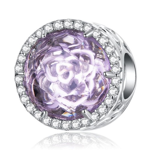 Przejdź do produktu Charms do Bransoletki Modułowej - Kryształ - Róża