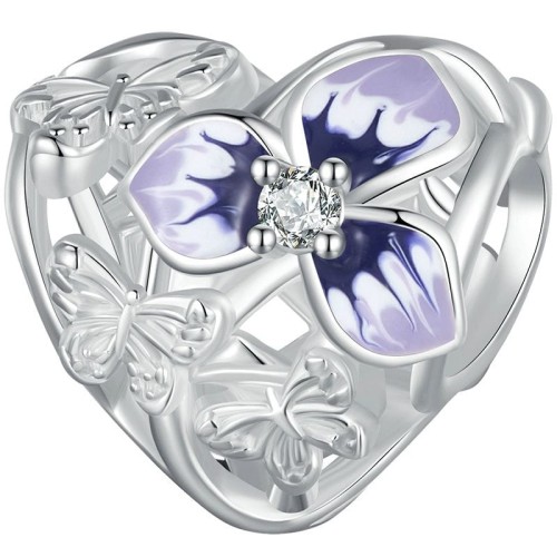 Przejdź do produktu Charms do Bransoletki Modułowej - Serce - Kwiat