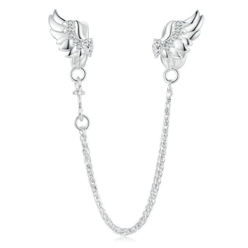 Przejdź do produktu Charms do Bransoletki Modułowej - Skrzydła - Łańcuszek Zabezpieczający 