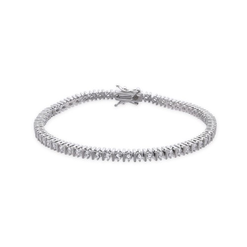 Przejdź do produktu Srebrna Bransoletka - Tenisówka - Kółko - Prostokąt