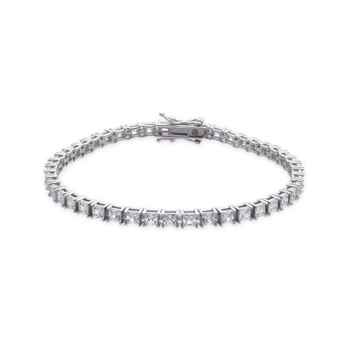 Przejdź do produktu Srebrna Bransoletka - Tenisówka - Cyrkonia 