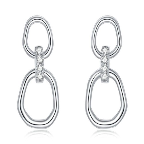 Przejdź do produktu Kolczyki Srebrne - Owal