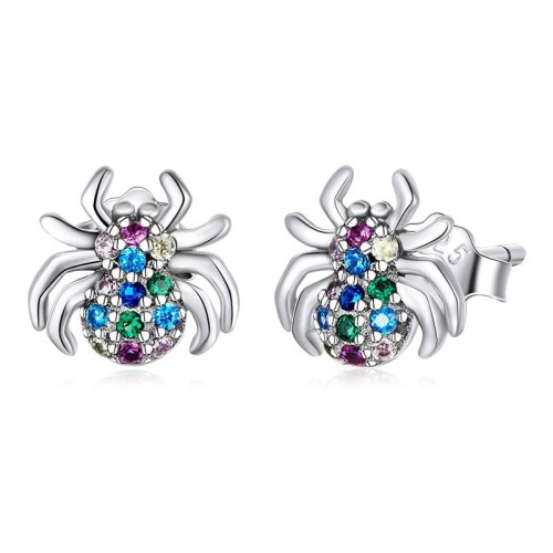 Przejdź do produktu Kolczyki Srebrne - Pająk