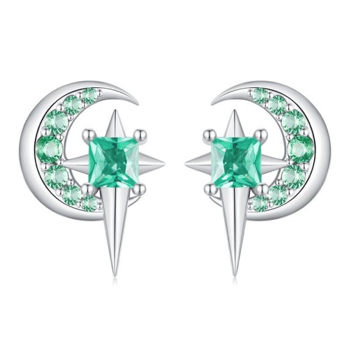 Przejdź do produktu Kolczyki Srebrne - Księżyc 