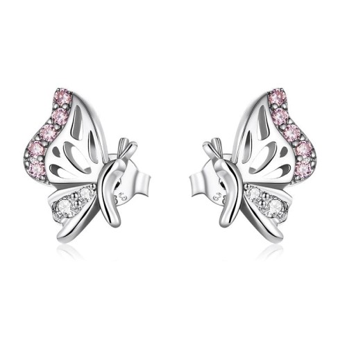 Przejdź do produktu Kolczyki Srebrne - Motyl