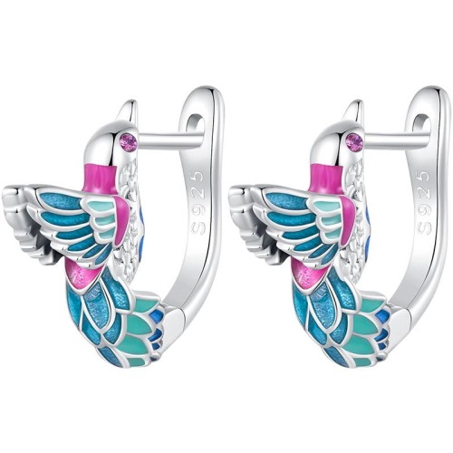 Przejdź do produktu Kolczyki Srebrne - Ptak