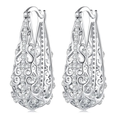 Przejdź do produktu Kolczyki Srebrne - Klasyczne - Ażurowe