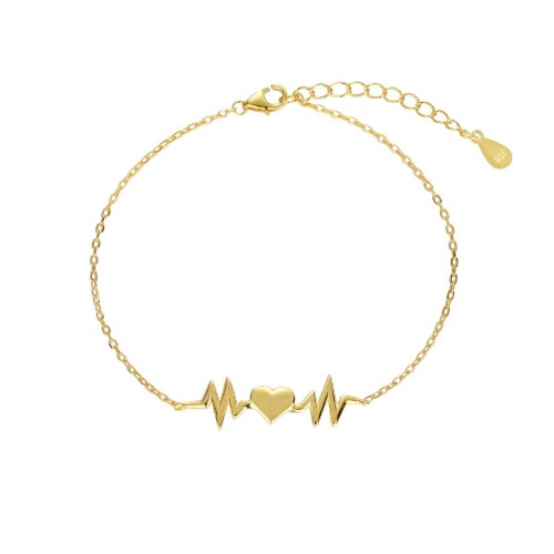 Przejdź do produktu Bransoletka Srebrna - Serce - Linia Życia