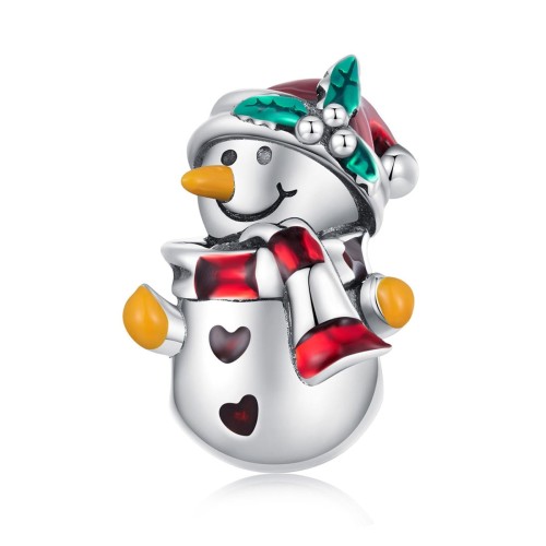 Przejdź do produktu Charms do Bransoletki Modułowej - Bałwanek - Boże Narodzenie