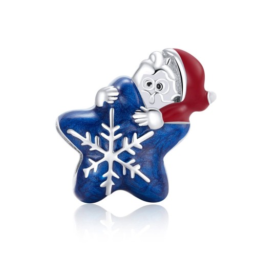 Przejdź do produktu Charms do Bransoletki Modułowej - Gwiazdka - Śnieżynka - Boże Narodzenie