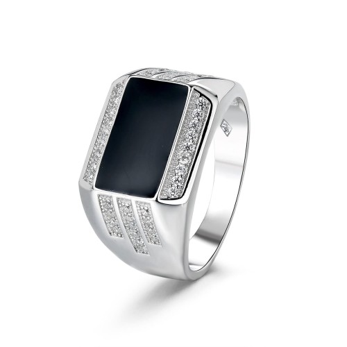 Przejdź do produktu Srebrny Sygnet - Klasyczny - Cyrkonia 