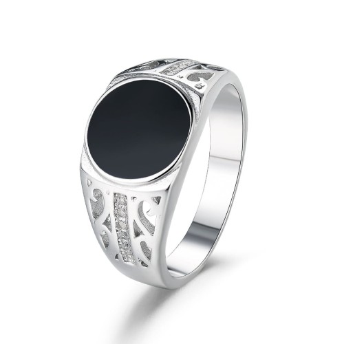 Przejdź do produktu Srebrny Sygnet - Klasyczny - Cyrkonia 