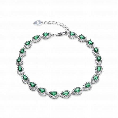 Przejdź do produktu Srebrna Bransoletka - Klasyczna - Łezka 