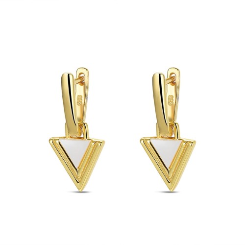 Przejdź do produktu Srebrne Kolczyki - Trójkąt 