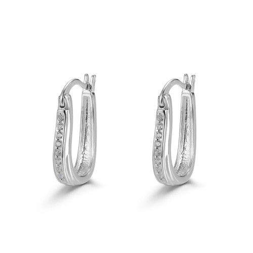 Przejdź do produktu Srebrne Kolczyki - Klasyczne Owal