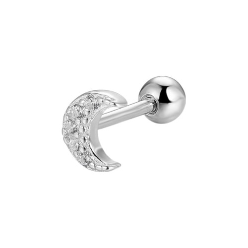 Przejdź do produktu Kolczyki Srebrne - Piercing  Helix  Księżyc 