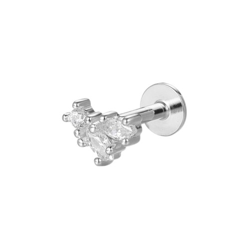 Przejdź do produktu Kolczyki Srebrne - Piercing  Helix Listek 