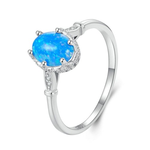 Przejdź do produktu  Srebrny Pierścionek - Klasyczny Owal Opal