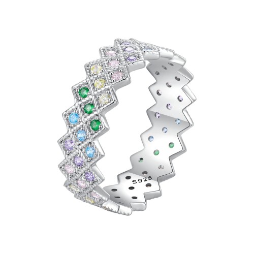 Przejdź do produktu  Srebrny Pierścionek - Klasyczny Romb