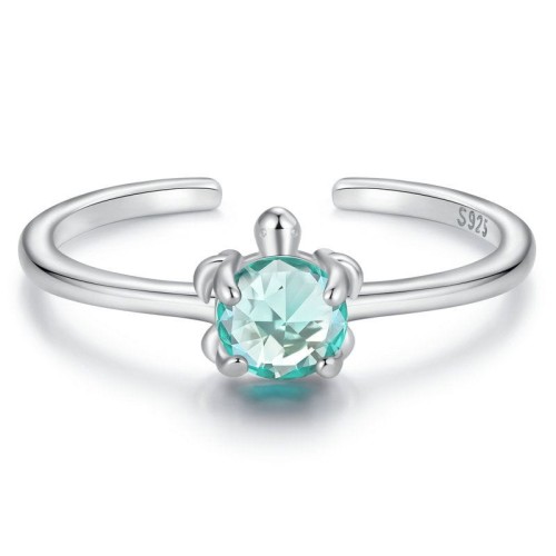 Przejdź do produktu  Srebrny Pierścionek - Żółw