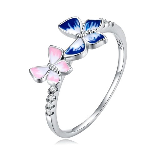 Przejdź do produktu  Srebrny Pierścionek - Motyl