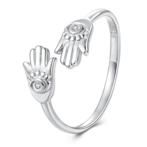 Przejdź do produktu  Srebrny Pierścionek - Ręka Fatimy