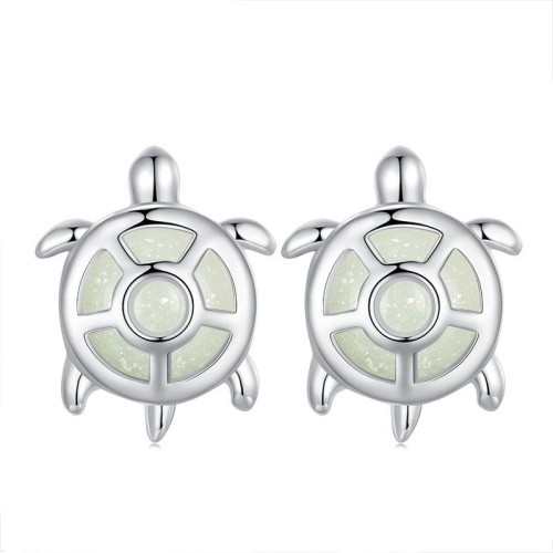 Przejdź do produktu Kolczyki Srebrne - Żółw