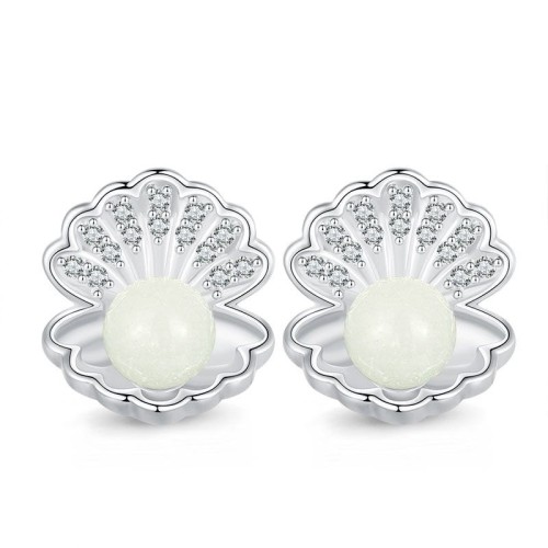 Przejdź do produktu Kolczyki Srebrne - Muszelka