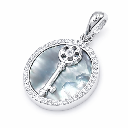 Przejdź do produktu Zawieszka Srebrna - Klucz - Kółko