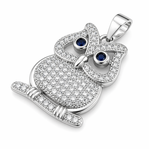 Przejdź do produktu Zawieszka Srebrna - Sowa 