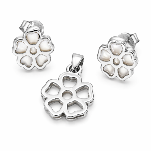 Przejdź do produktu Komplet Srebrny - KWIAT  